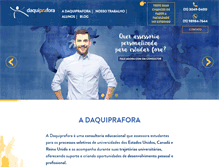 Tablet Screenshot of daquiprafora.com.br